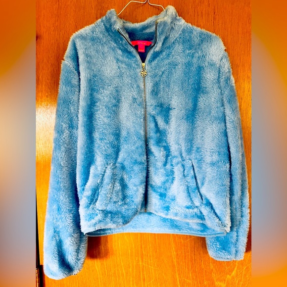 Barely Worn fleece zip up jacket Lily Pulitzer Size M - Picture 1 of 2